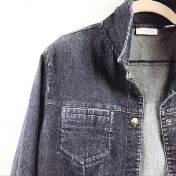 Halogen Blue Denim Jean Jacket - Picture 3 of 7